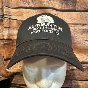 Johnson Tire Baseball Cap Hat Gray Adjustable Trucker Hereford TX Auto Repair
